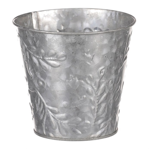 Obal kovový - vzor jmelí, barva stříbrná