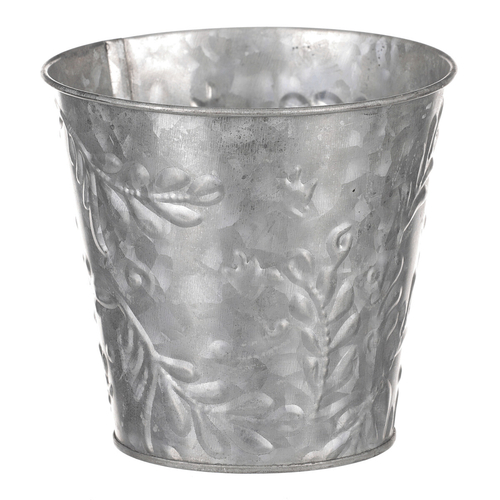 Obal kovový - vzor jmelí, barva stříbrná