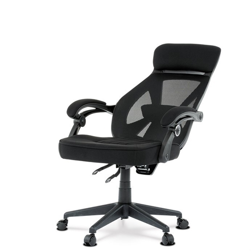 Kancelářská židle, houpací mechanismus, černá síťovina, KA-Y309 BK