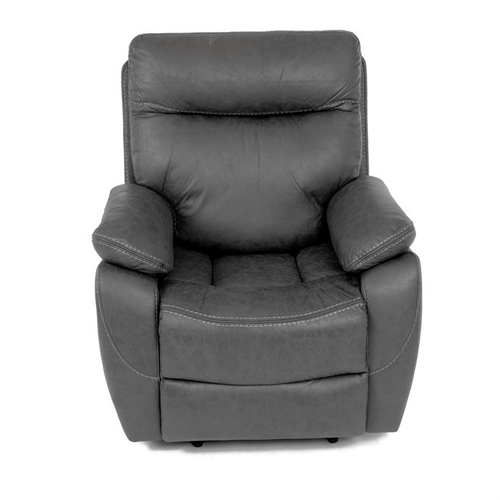 Polohovací křeslo, elektrické zabudované ovládání, šedá, látka vintage, TV-4094 GREY3
