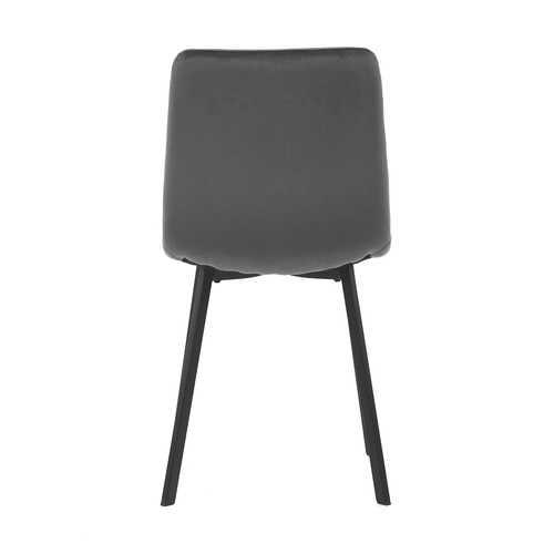 Jídelní židle, šedá, sametová látka, DCL-973 GREY4