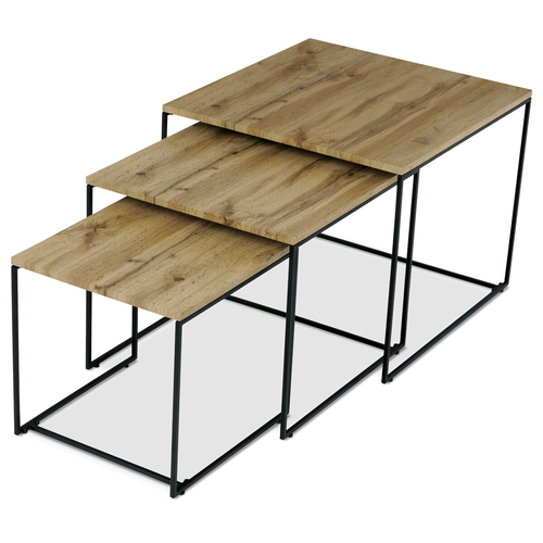 Konferenční stolek 60x60x51cm, mdf, divoký dub, AF-3008 OAK