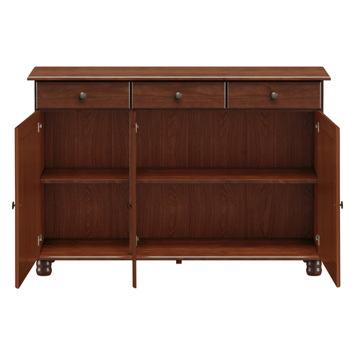 Příborník 3 dveře + 3 zásuvky RUBI tmavě hnědá