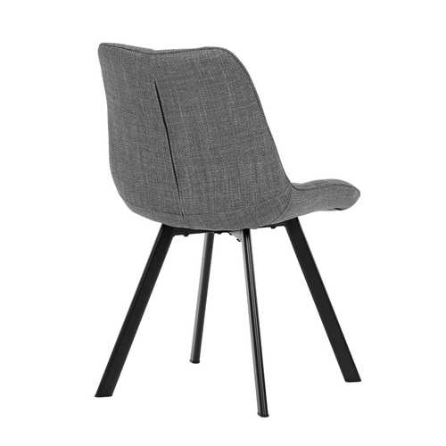 Jídelní židle, šedá, látka, HC-465 GREY2