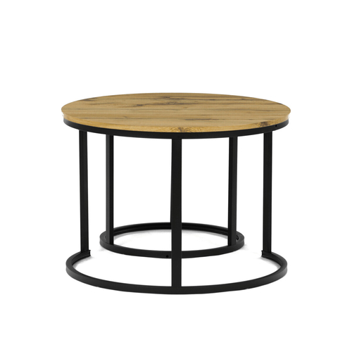 Konferenční stolek 70x70x51cm, mdf, divoký dub, CT-X7122 OAK