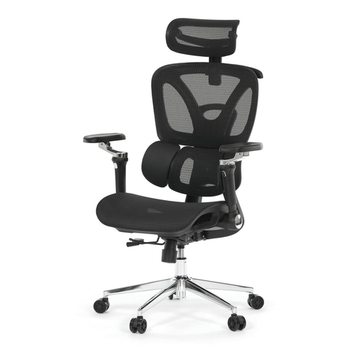 Kancelářská židle, synchronní mechanismus, černá síťovina, KA-B2363 BK