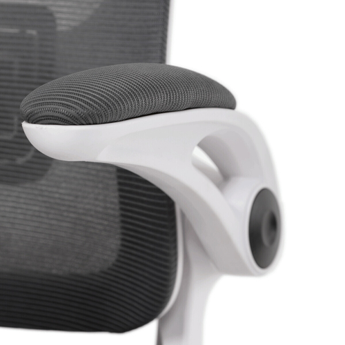 Kancelářská židle, houpací mechanismus, šedá síťovina, KA-Q843 GREY