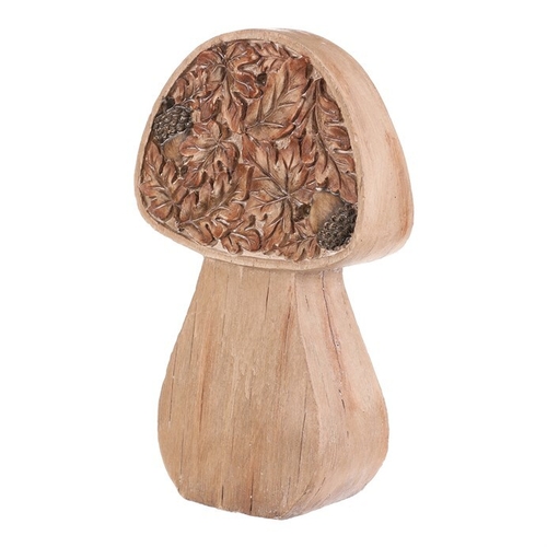 Houba - dekorace s osvětlením, magnesium, imitace dřeva