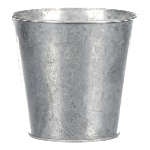 Obal kovový - dekor srdce, barva stříbrno-bílá