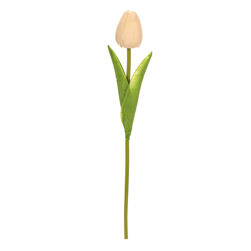 Tulipán pěnový - umělý řezaný, barva bílá