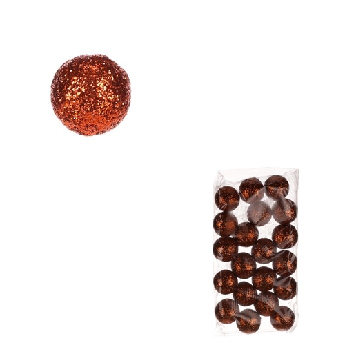 Kulatá přízdoba - barva měděná, cena za 1 polybag (20 ks).