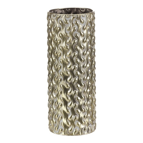 Obal kovový - 39 cm, sloupec, barva zlatá