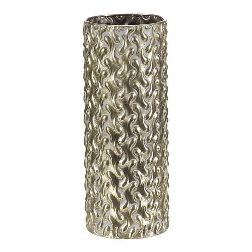 Obal kovový - 39 cm, sloupec, barva zlatá