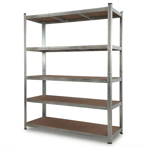 Regál, kov, stříbrná, AUR-G2120 SIL