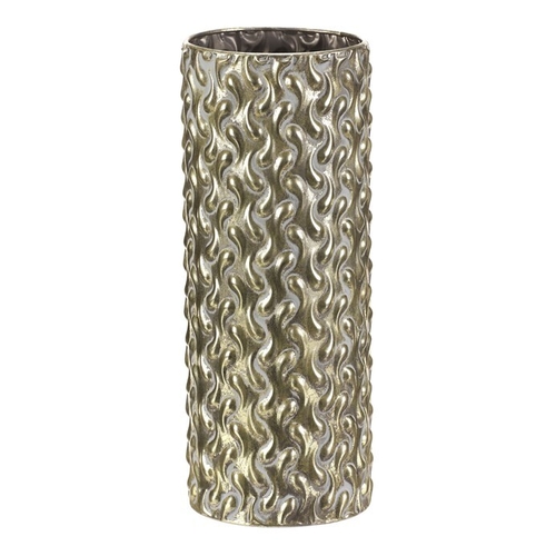 Obal kovový - 39 cm, sloupec, barva zlatá