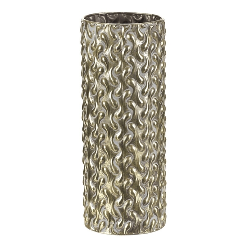 Obal kovový - 39 cm, sloupec, barva zlatá