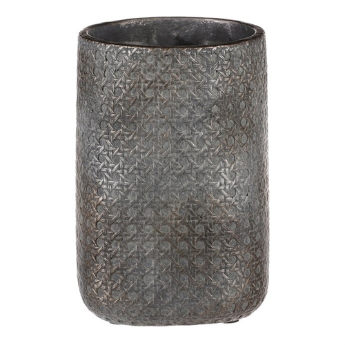 Váza betonová - s mozaikou, barva šedá