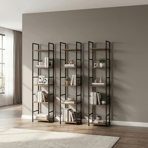 Regál, mdf, hnědá, GD-215 OLW