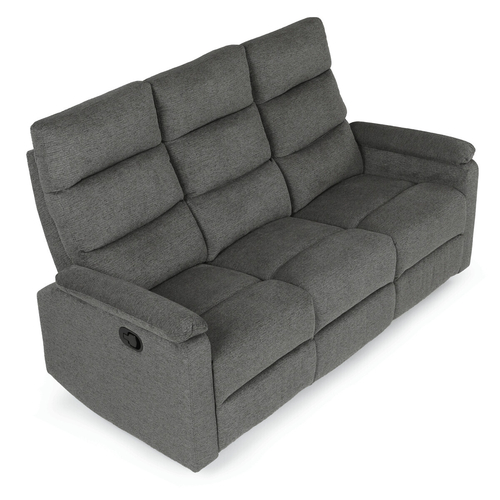 Sedací souprava, polohovací, šedá, látka, ASD-C5980 GREY2