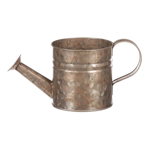 Obal kovový - tvar konve, zinkový, barva měděná