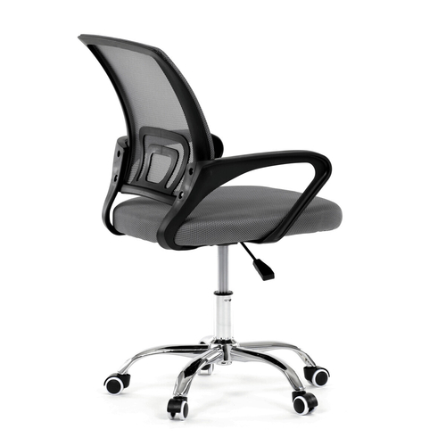 Dětská židle, výškově nastavitelná, šedá síťovina, KA-L103 GREY