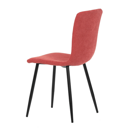 Jídelní židle, červená, manšestrová látka, DCL-964 RED2