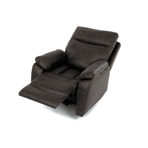 Polohovací křeslo, hnědá, látka vintage, TV-4092 COF3
