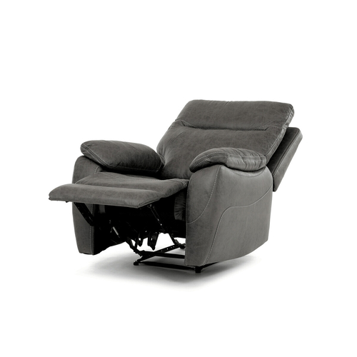 Polohovací křeslo, šedá, látka vintage, TV-4092 GREY3
