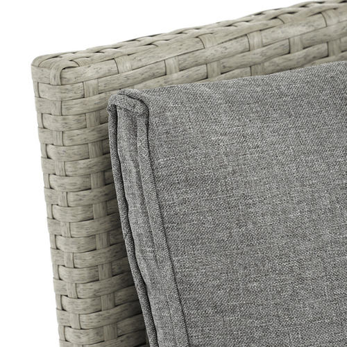 Zahradní sestava 140x70x60cm, polyratan, šedá, AZS-A1719 GREY