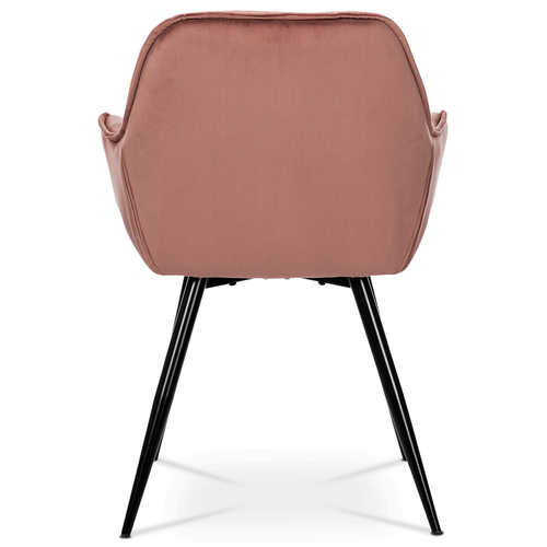 Jídelní židle, růžová, sametová látka, DCH-421 PINK4