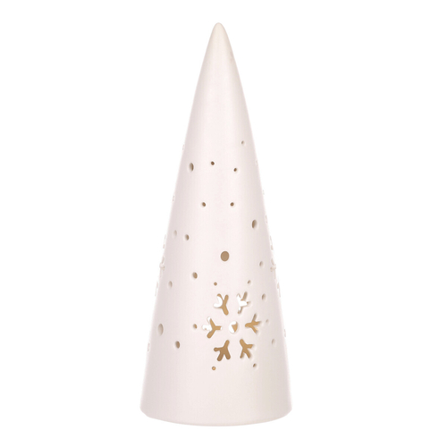 Kužel porcelánový - LED osvětl., barva bílá