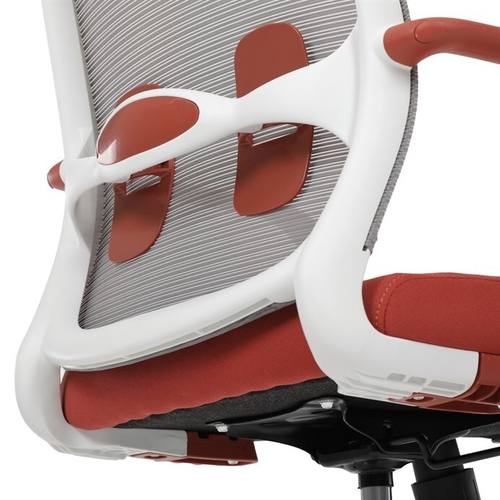 Kancelářská židle, houpací mechanismus, červená látka, KA-S425 RED