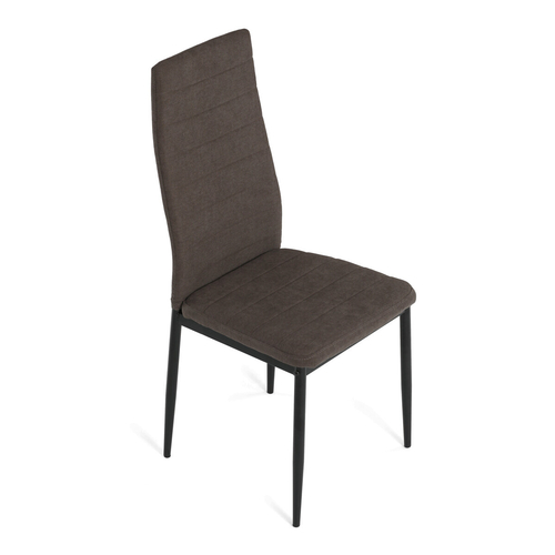 Jídelní židle, hnědá, látka, DCL-V5031 BR2