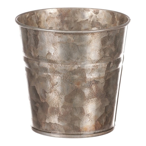 Obal kovový - kulatý, zinkový, barva měděná