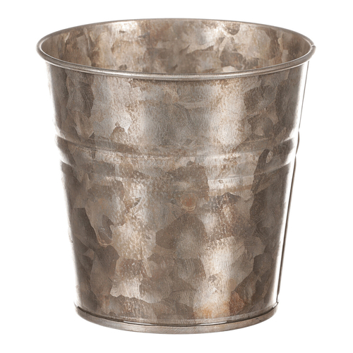 Obal kovový - kulatý, zinkový, barva měděná