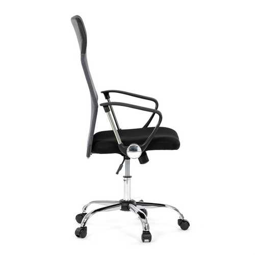 Kancelářská židle, houpací mechanismus, šedá síťovina, KA-E305 GREY