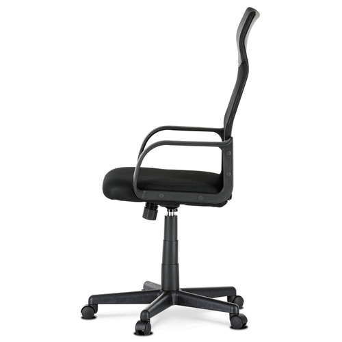 Kancelářská židle, houpací mechanismus, černá síťovina, KA-L601 BK