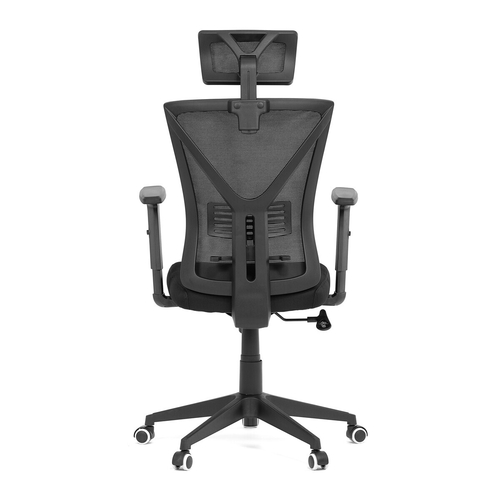 Kancelářská židle, houpací mechanismus, černá síťovina, KA-Q851 BK
