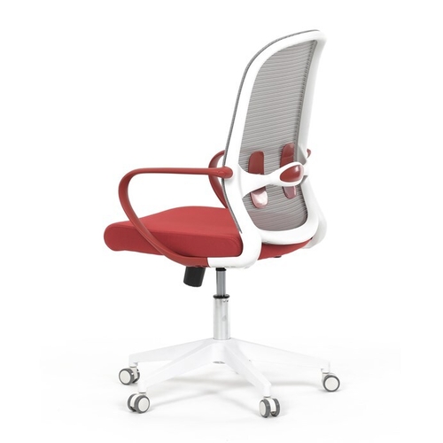 Kancelářská židle, houpací mechanismus, červená látka, KA-S425 RED