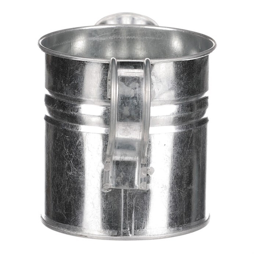 Obal na květiny - konev, zinkový, barva stříbrná