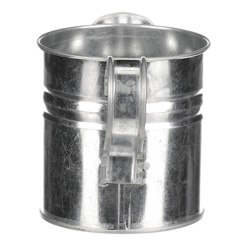 Obal na květiny - konev, zinkový, barva stříbrná