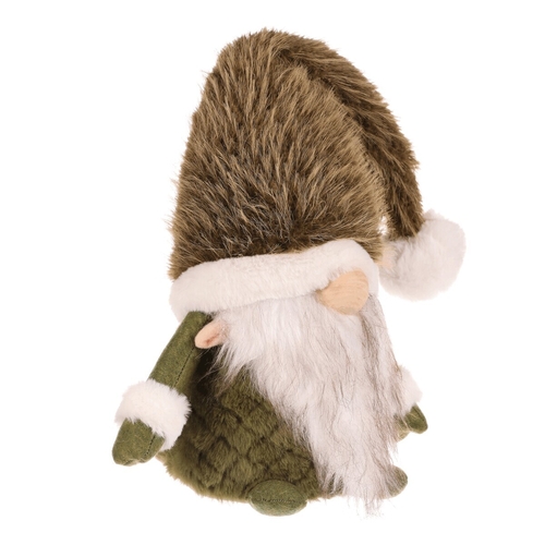 Skřítek - látková figurka, stojící, bílo-zelená