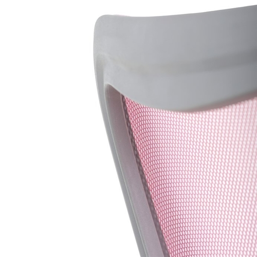 Dětská židle, výškově nastavitelná, růžová síťovina, KA-K2008 PINK