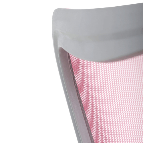 Dětská židle, výškově nastavitelná, růžová síťovina, KA-K2008 PINK