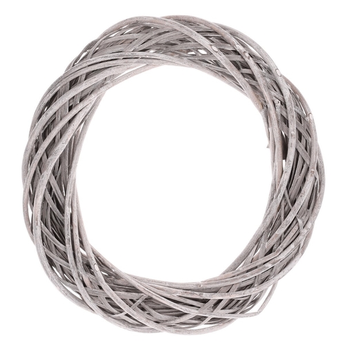 Věnec proutěný - pr. 35 cm, šedá barva