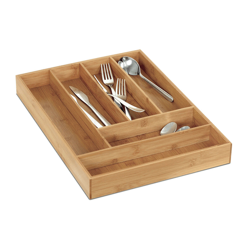 Pořadač na příbory - bambusový, barva přírodní