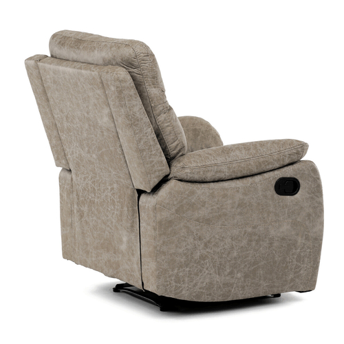 Polohovací křeslo, béžová, látka vintage, TV-4092 LAN3