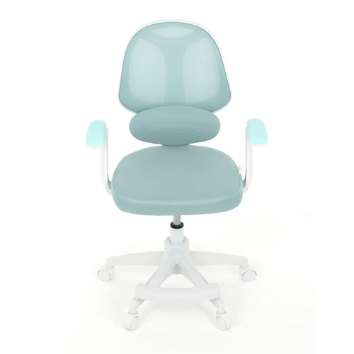 Dětská židle, výškově nastavitelná, modrá síťovina, KA-W8008 BLUE
