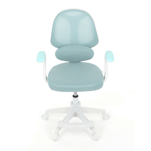 Dětská židle, výškově nastavitelná, modrá síťovina, KA-W8008 BLUE