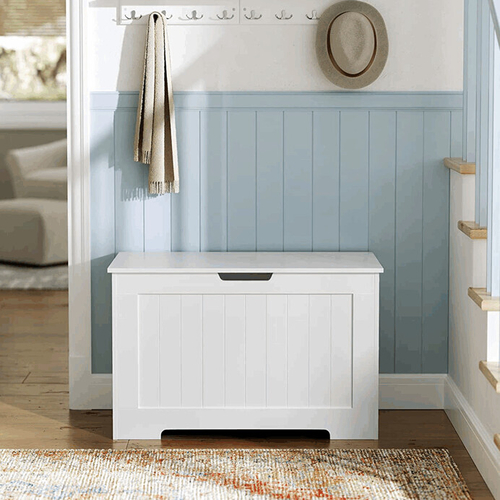 Úložný box, mdf, bílá, ABO-E1011 WT